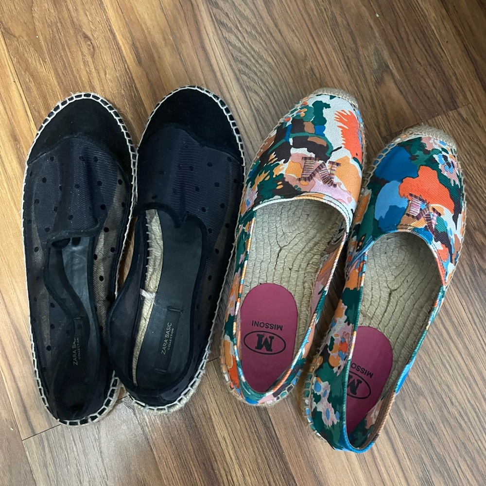 Missoni espadrilles, EUC multi colors